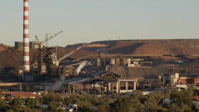 Mining site in the desert