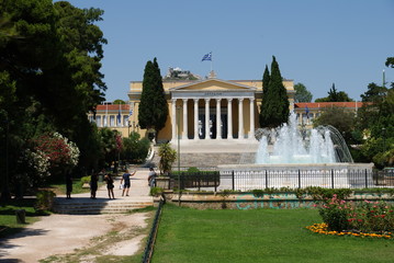 architectural natural and archaeological views of Athens