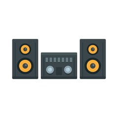 Modern stereo system icon. Flat illustration of modern stereo system vector icon for web design