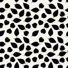 abstract geometric leaves pattern for natural background, simple minimalist graphic , retro decoration , summer fashion