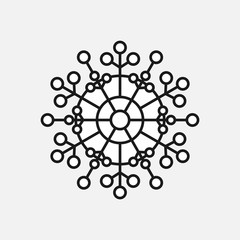 Snowlake vector illustration