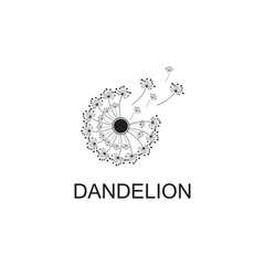 Dandelion vector icon design