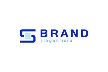 Obraz premium letter S concept, initials logo template ready to use