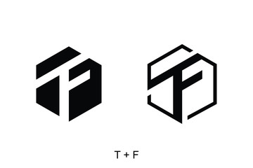 letter T and F concept ready to use