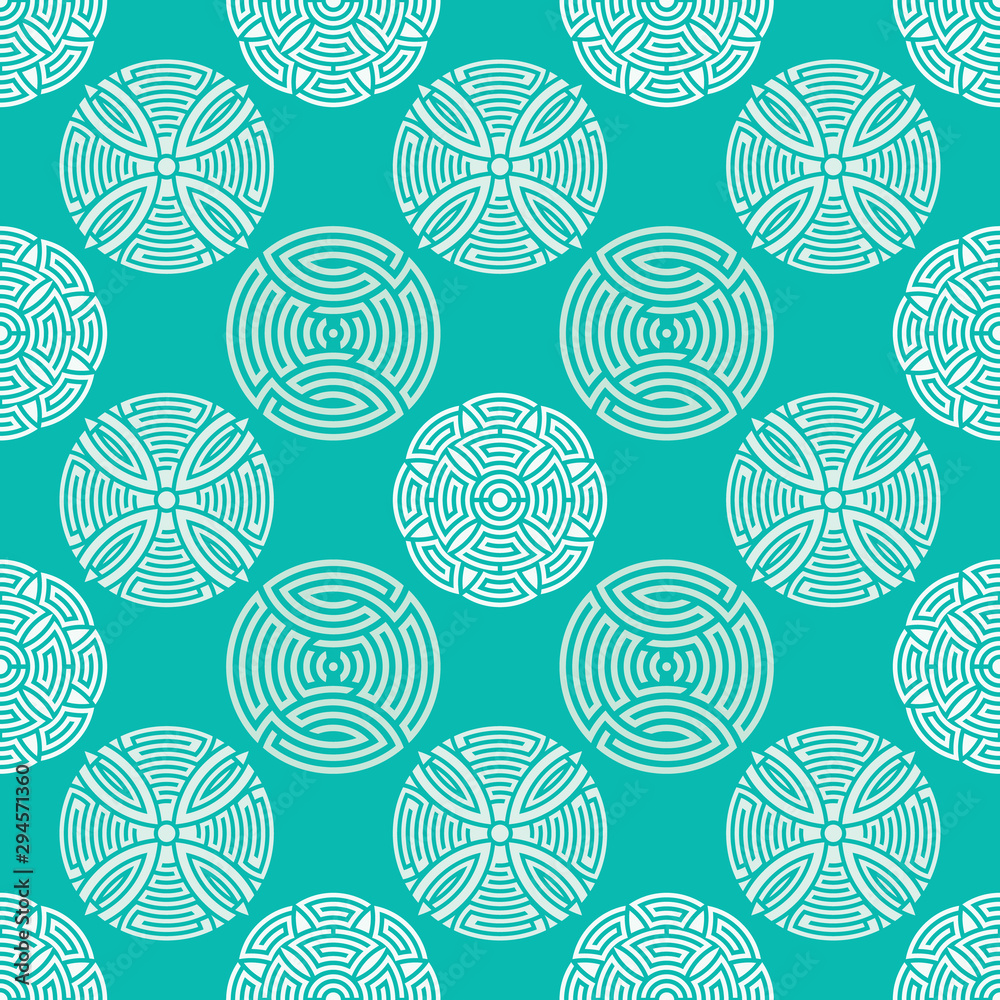 Canvas Prints Mandala seamless ornamental pattern tribal vintage vector illustration