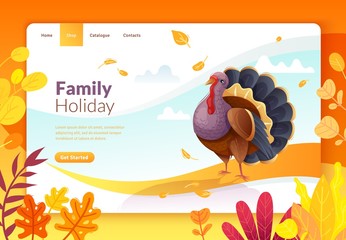 Thanksgiving day landing page