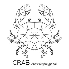 Abstract Polygonal geometric crab