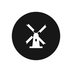 Netherlands windmill vector icon, simple sign for web site and mobile app.