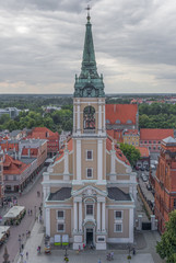 Obraz premium Torun, Poland - located on the Vistula River, Torun displays one of the most wonderful Gothic and Baroque architectures of Poland. Here in particular the Old Town, a Unesco World Heritage site