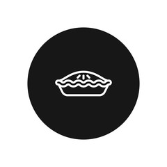 Pie vector icon, simple sign for web site and mobile app.
