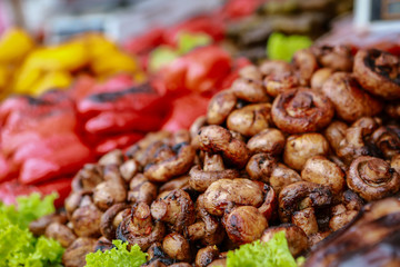 variety of dishes at the street food festival