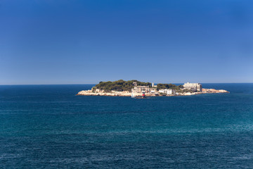 Ile de Bendor, Bendor Island, in front of Bandol, Alpes-Maritimes, Cote d'Azur, South of France,...