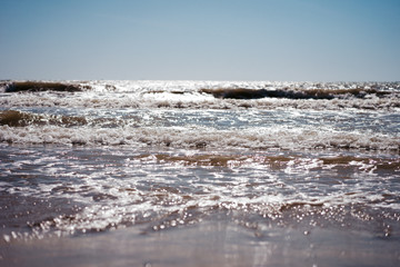  sea ​​view from the shore, small waves
