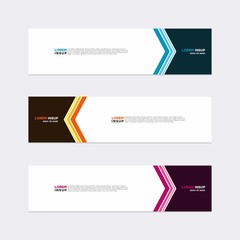 Modern vector banner web background abstract design template