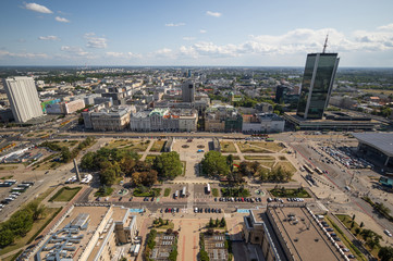  Warsaw, Poland - capital and largest city of Poland, Warsaw is a modern town which was completely rebuilt after World War II. Here in particular a glimpse of its residential architecture