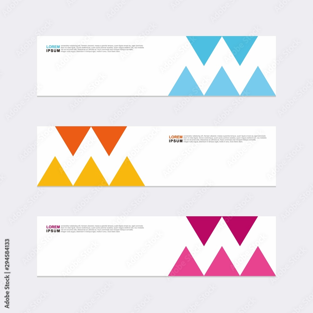 Wall mural modern vector banner web background abstract design template