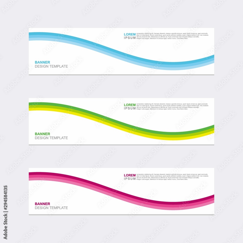 Wall mural modern vector banner web background abstract design template