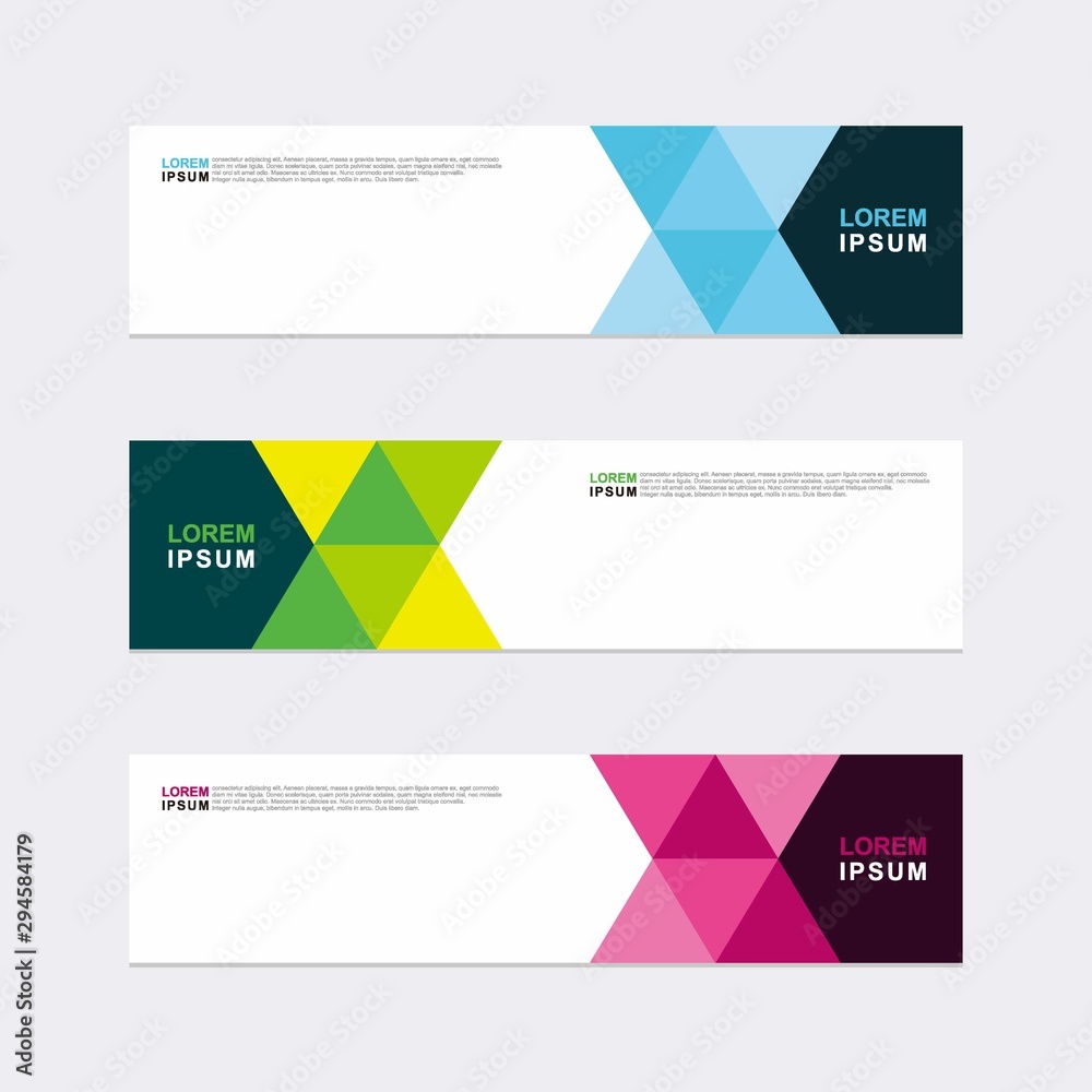 Wall mural modern vector banner web background abstract design template