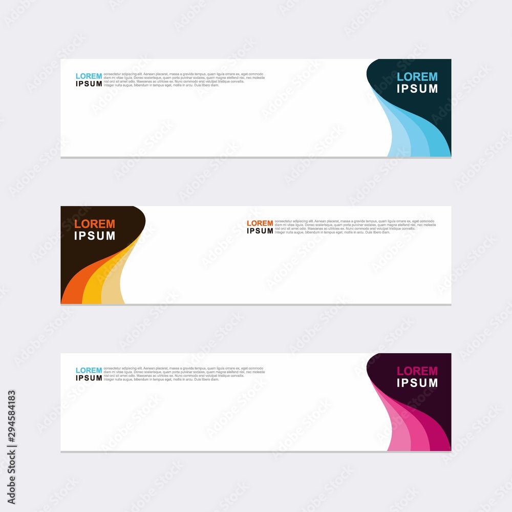 Wall mural modern vector banner web background abstract design template