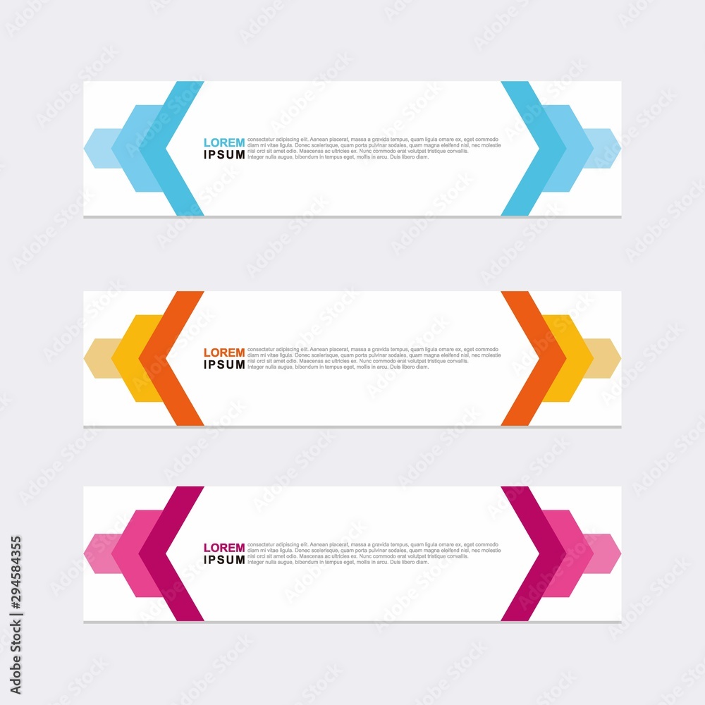 Wall mural modern vector banner web background abstract design template