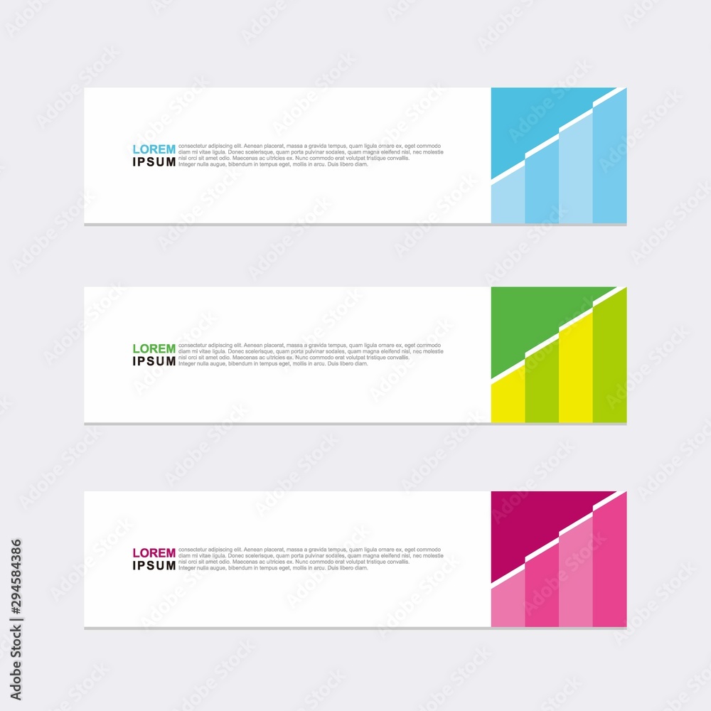 Wall mural modern vector banner web background abstract design template