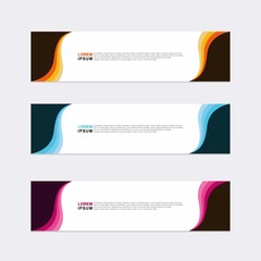 Modern vector banner web background abstract design template