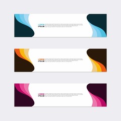 Fototapeta premium Modern vector banner web background abstract design template