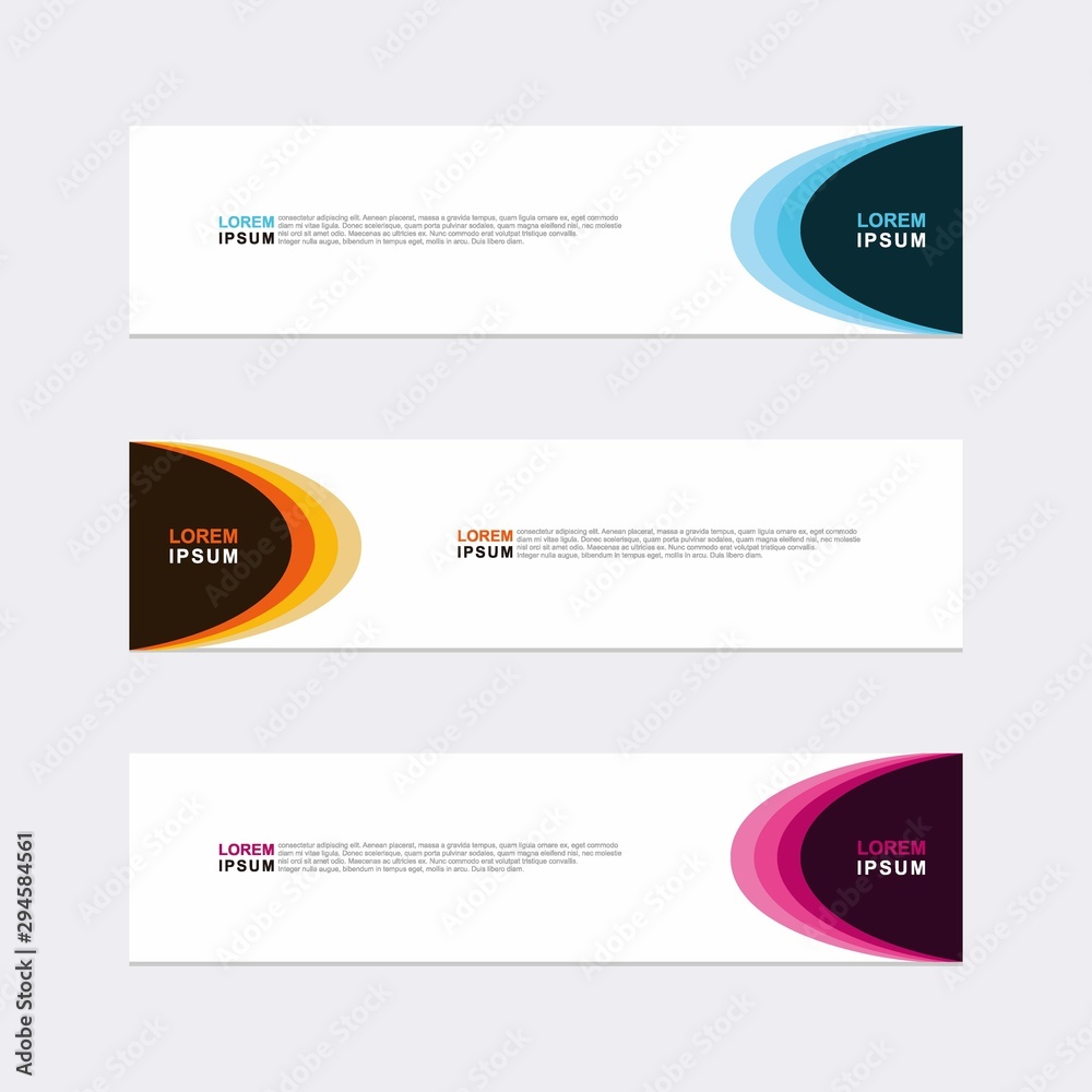 Wall mural modern vector banner web background abstract design template