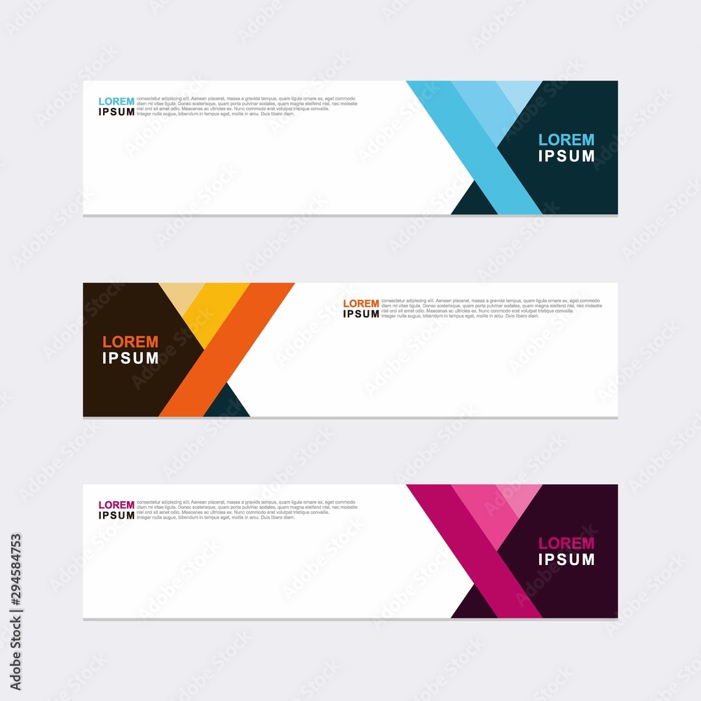 Wall mural modern vector banner web background abstract design template