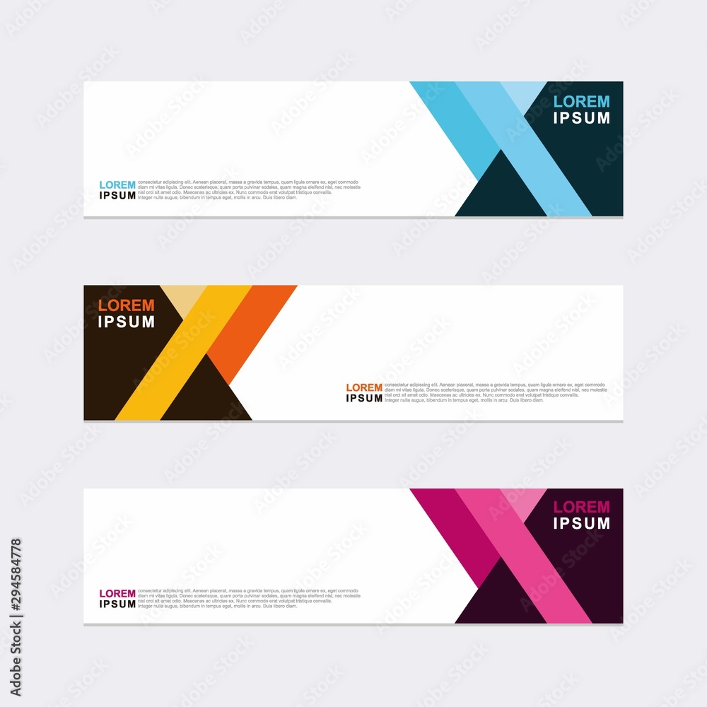 Wall mural modern vector banner web background abstract design template