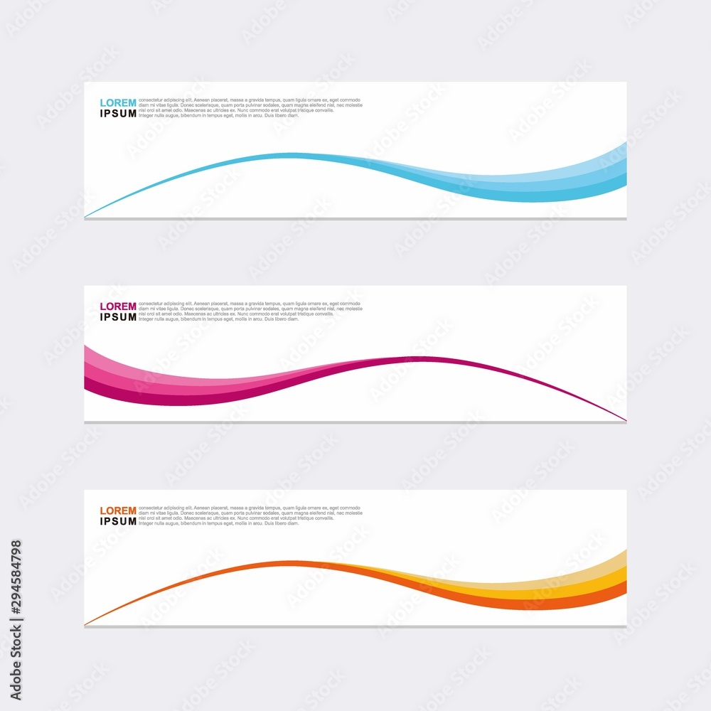 Wall mural modern vector banner web background abstract design template