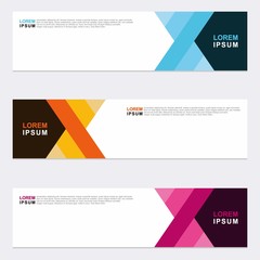 Modern vector banner web background abstract design template