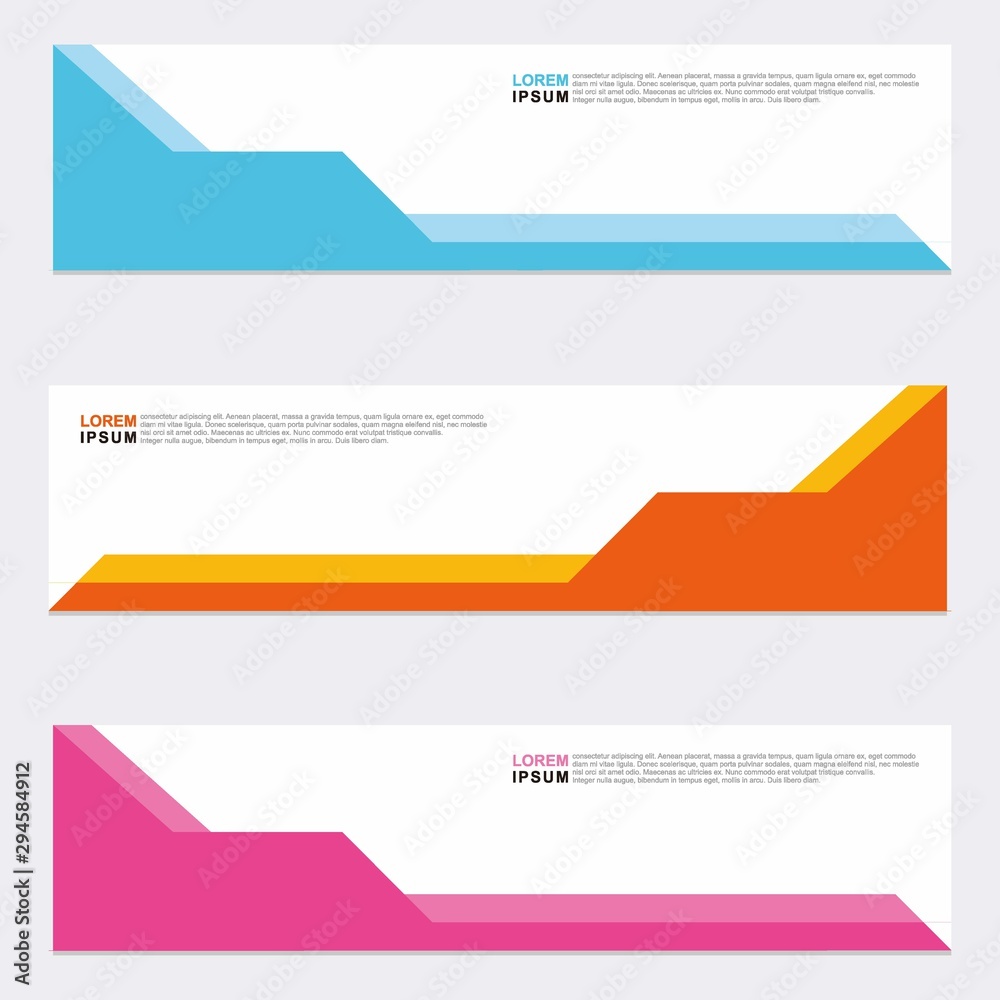 Wall mural modern vector banner web background abstract design template