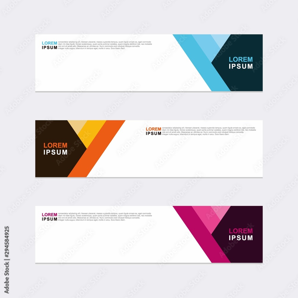 Wall mural modern vector banner web background abstract design template