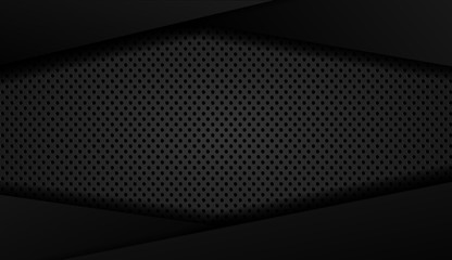 Abstract metal background. Tech dark design with  Vector background.