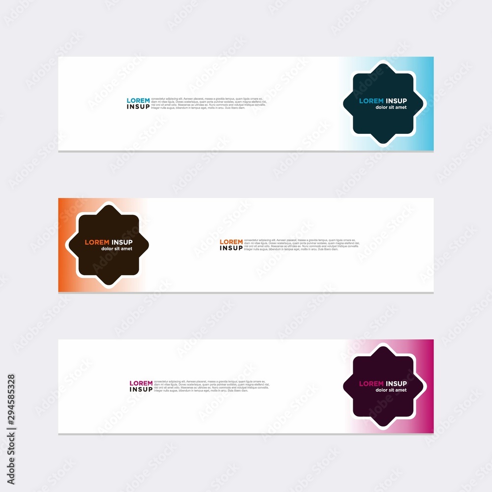 Wall mural modern vector banner web background abstract design template
