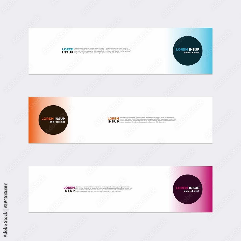 Wall mural modern vector banner web background abstract design template