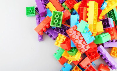 Close-Up Of Plastic Building Blocks