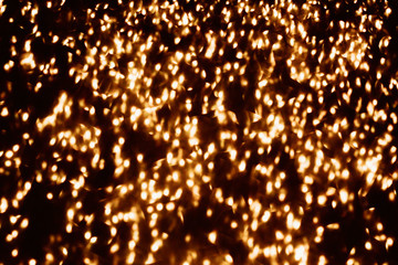 Naklejka premium Christmas Golden Glitter overlay background