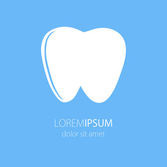 Modern vector logo for dentistry. Logo for dental clinic.Healthy teeth logo