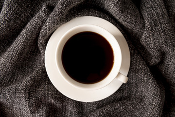 Delicious cup of black coffee