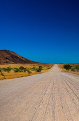 Fototapeta na wymiar Route de Namibie en Afrique