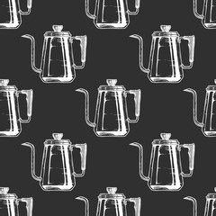 Pattern with coffee kettle