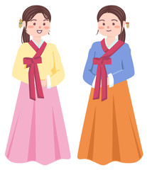 チマチョゴリを着ている女性