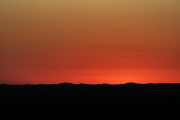 Coucher de soleil en Namibie, Afrique