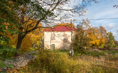 Fototapeta na wymiar manor peningi estonia europe