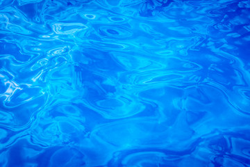 Turquoise blue water in pool