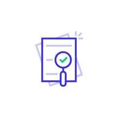 thin line compliance color logo