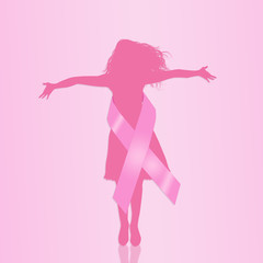 Obraz na płótnie Canvas Breast cancer awareness Month