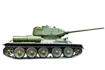 Medium tank isolated
